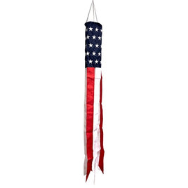 Windsock Embroidered USA Flag Design   WS6-0092