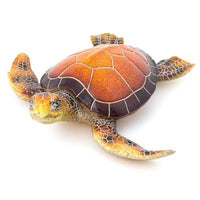 Amber Resin Sea Turtle Shell Large Figurine 15"                   WW-347
