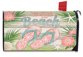 Welcome Beach Flip Flops Mailbox Cover       MC6-8858