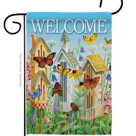 Butterfly Houses Garden Flag    TG-60047