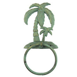 Cast Iron Palm Tree Towel Ring    CB0668739