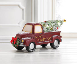 red truck with light-up tree                   10018584