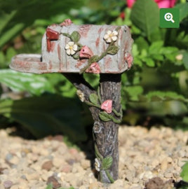 mini flowered mailbox            041048