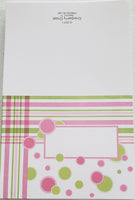 plaids & dots personalized notes               b-4