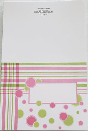 plaids & dots personalized notes               b-4