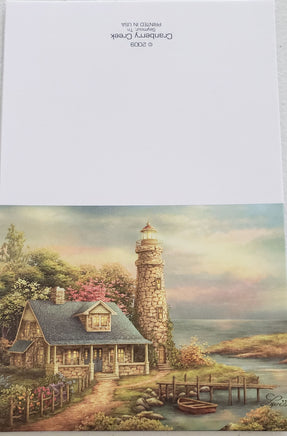 stone lighthouse personalized notes     l-6