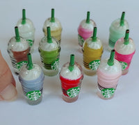 tiny starbucks frappuccinos set of 4            starbucks cold drink