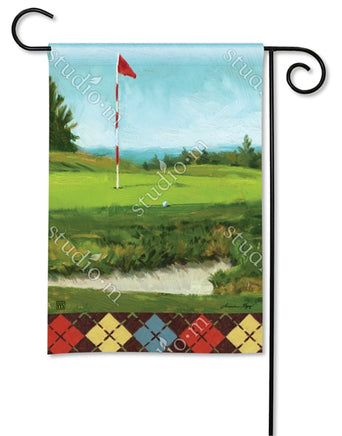 on the green golf garden flag         sd-31497