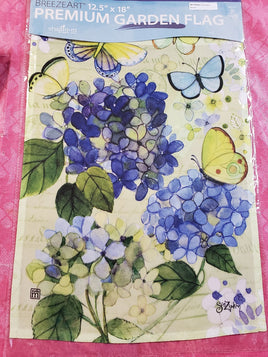 hydrangea beauties garden flag          sd-31654