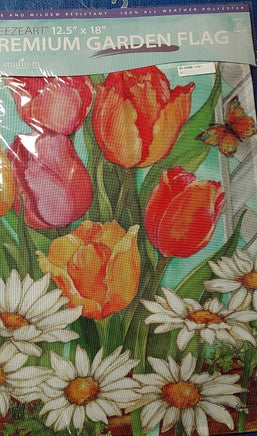 fresh tulips garden flag            sd-31666