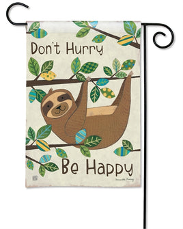 happy sloth garden flag                                sd-32118