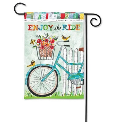 enjoy the ride garden flag    sd-33074