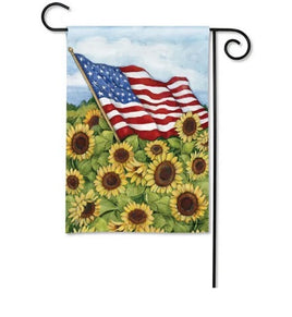 sunflower field garden flag     sd-33102