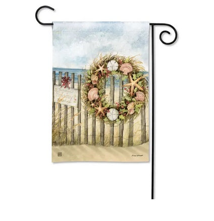 beach wreath garden flag      sd-33181