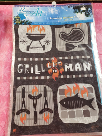 grill man garden flag                                     bb-3grill
