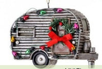 retro travel trailer holiday ornaments     rg0858183 2) rg0858183s     retro travel trailer ornament all silver