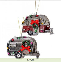 retro travel trailer holiday ornaments     rg0858183