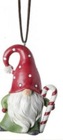 santa gnome holiday ornaments    rg0468438 2) rg0468438-r    red dot hat santa gnome