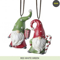 santa gnome holiday ornaments    rg0468438
