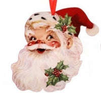 santa face holiday ornaments      rg0259905 1) rg0259905-h  santa face with holly