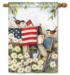 patriotic mailbox standard flag 28" x 40"                sd-91852
