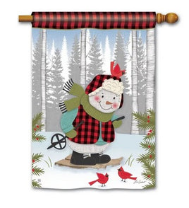 winter fun snowman standard flag                  sd-91930