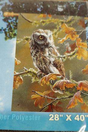 autumn owl standard flag  28" x 40"                bb-95956