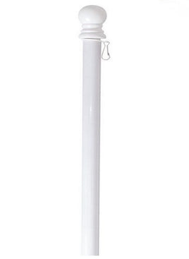 standard flag pole - white                      p9-734wh