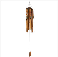 hibiscus flower bamboo chime    b-1314-10