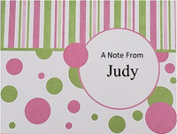 stripes & dots  personalized notes                  b-3