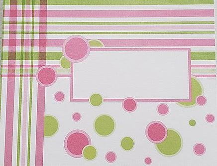 plaids & dots personalized notes               b-4