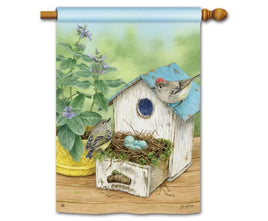 birdhouse nest standard flag                  sd-91848