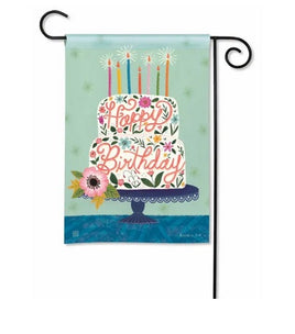 birthday cake garden flag                    sd-33213