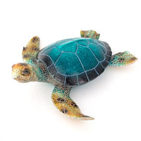 blue resin sea turtle figurine  6.25"               ww-312