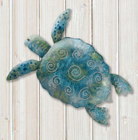 sea turtle metal wall decor 20"     ra16s600