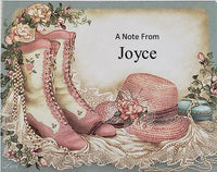 hat & shoes personalized notes           c-9
