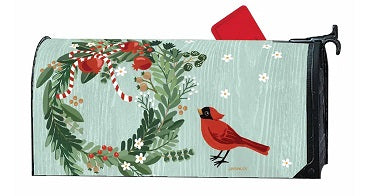 cardinal wreath mailwrap        sd-06863