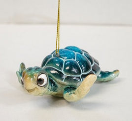 Cartoon Blue Hanging Resin Turtle 4" Figurine  H5266-3B