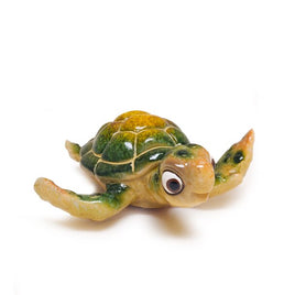 cartoon resin green turtle 4"   h5255-3g