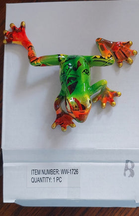 colorful patterned frog 5"    ww-1726-b