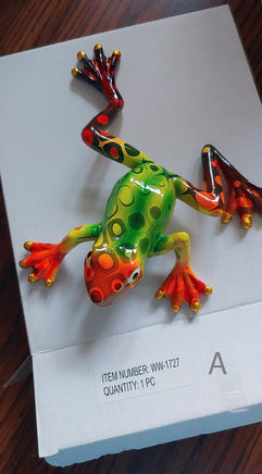 colorful patterned frogs 7"   ww-1727-a