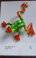 colorful patterned frogs 7"   ww-1727-b