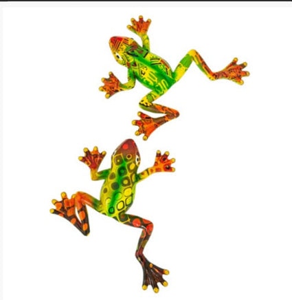 colorful patterned frogs 7"   ww-1727-b