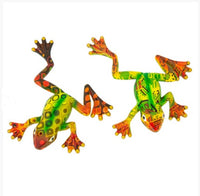 colorful patterned frogs 7"   ww-1727-a