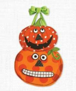 pumpkin faces door decor     dd1429