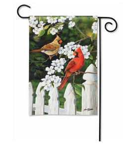 dogwood cardinals garden flag                    sd-33212