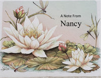 dragonfiles/waterlilies personalized notes  f-4