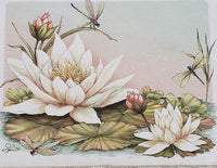 dragonfiles/waterlilies personalized notes  f-4