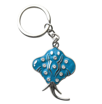 keychains - multi colored stingray with jewels   f5031-3