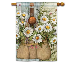 fresh picked daisies standard flag                  sd-91859